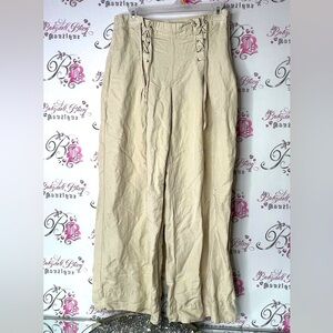 GAP pants corset tie up details Cream Chinos Relaxed Fit High-Waisted
